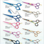 Professional Hair Shear scissors with Titanium Colored or pattern Design. Adjustable Screw. Available sizes Sizes 5 inch , Size 5.5 inch, Size 6 inch