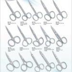 Nail Scissor, Cuticle Scissors Mustache Scissors. Size 9 cm. Types of Scissors are: Arrow point Cuticle , Straight Scissor , Mustache Like Real Screw Scissors. . Curved Cuticle Scissor and Toe Nail Scissors. Safety Nose hair Scissors. All this in one picture
