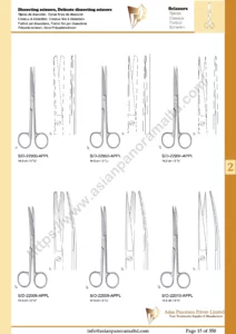Asian Panorama Private Limited Surgical and Dental Tools Scissors, Operating scissors, Dissecting scissors, Delicate dissecting scissors