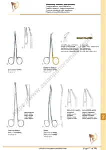 Dissecting scissors, gum scissors