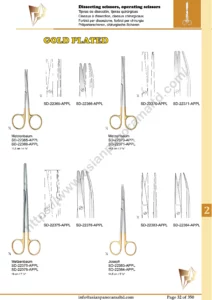 Dissecting scissors, operating scissors