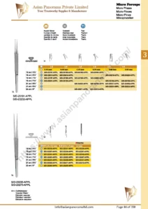 Dissecting forceps, atraumatic dressing forceps, Pinzas, tissue Forceps, Micro Forceps