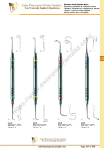 Bone instruments, Elevators, Graft Packers, Burrs, MeiB, Mei~