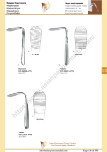 Bone instruments, Tongue Depressors, Hartmann, Tobold,