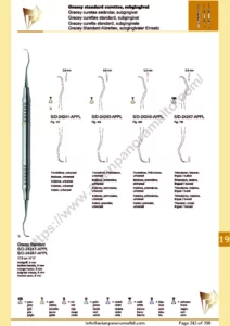 Gracey Standard, hollow handle, 8 mmIncisors, premolars, universal, Premolars, molars, lingual / buccal