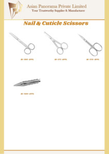 Nail Scissor. Satin Finish