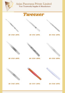 Tweezer Mirror and Satin Color Coating