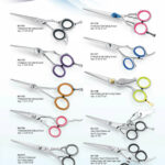 Professional Hair scissors with soft grip Colored. Adjustable Screw. Available sizes Sizes 5 inch , Size 5.5 inch, Size 6 inch