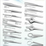 Eyebrow Tweezers, Flat Tip Tweezers, Slant Tweezers, Fine Pointed Tweezers, Automatic Tweezers, Double Ended Tweezers, Lighting Tweezers, Scissors Tweezers, Eyelash Cross Section Tweezers, X-Tweezer Cross Locking Tweezers, Magnifying Tweezers.