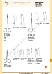 Surgical and Dental dissecting scissors