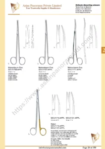 Delicate dissecting scissors