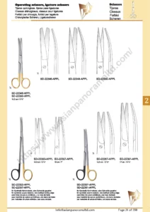 Operating scissors, igature scissors