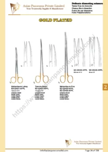 Delicate dissecting scissors