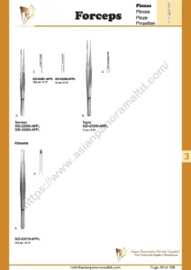 Dissecting forceps, atraumatic dressing forceps, Pinzas