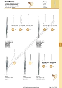 Dissecting forceps, atraumatic dressing forceps, Pinzas, Dissecting forceps, atraumatic dressing forceps, tissue Forceps