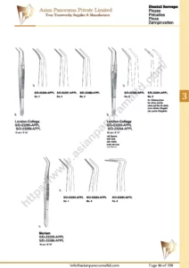 Micro Forceps, Vascular forceps, Dental forceps