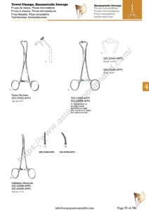 Towel Clamps, Haemostatic Forceps, Peers Bertram, Debakey Mosquito