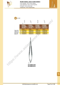 Needle holders, micro needle holders