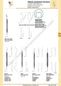 Bone Chisels, periosteal elevators, Iglhaut, West, Allen Iglhaut, Allen-Iglhaut