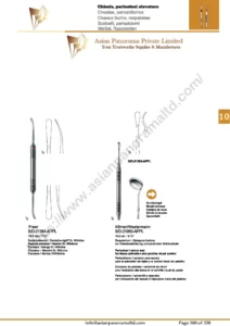 Bone Chisels, periosteal elevators, Korner/Westermann , Freer