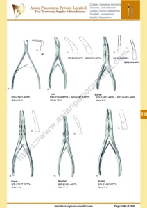 periosteal elevators, Chisels, Luer, Bohler, Beyer, Mayfield Ruskin