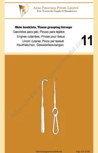 Skin booklets, tissue grasping forceps by Asian Panorama Private Limited