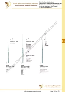 Skin hooklets, tissue grasping forceps, Dura hooks, skin booklets