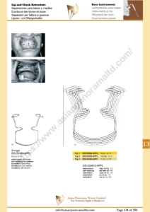 Bone instruments, Lip and Cheek Retractors, Oringer