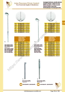 Mouth mirrors, Laryngeal mirrors, mouth mirrors, plane, with fixed handle, plane, without handle