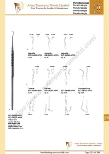 Scalers, periodontology, massiver Griff, 6 mm, Jaquette, Cumine, Mitchell, Younger-Good,