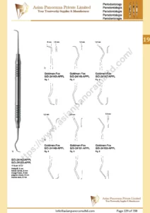 Scalers, periodontology, supragingival , Hohlgriff, Goldman-Fox