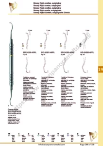Gracey Rigid curettes, subgingival , Incisors, premolars, universal, molars, lingual, buccal, extra rigid, for stubborn dental plaque