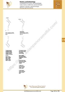 Sealers, periodontology, Furcation curette, labial / lingual, Bone curette
