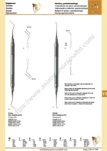 Scalers, periodontology, Explorers , Micro probe, for retrograde detection of root canal following apicoectomy, hollow handle, 8 mm , Cross , Zurich