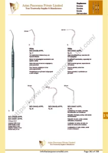 Scalers, periodontology, Explorers, White, Mainly for sub-gingival examination and approx. caries, For general examination, especially for incisors, Detection of plaque, caries, root canals and furcations