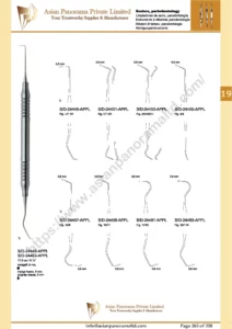 Scalers, periodontology , hollow handle, 8 mm