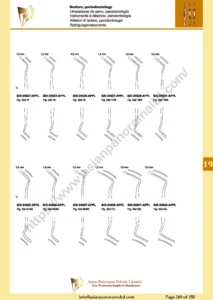Excavators, hollow handle, 8 mm , double ended, Scalers, periodontology