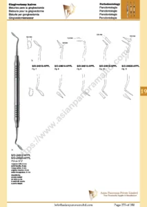 Gingivectomy knives, Periodontology