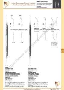 Ball type condenser/spatula combination, Plane condenser Retrograd hollow handle