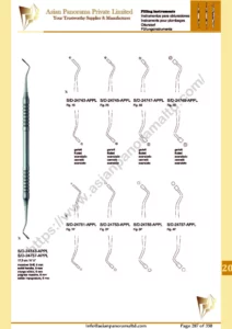 Double function double sided, Ball/spatula combination Sizes and angles