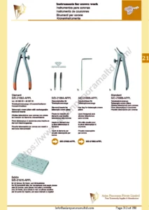 Instruments for crown work