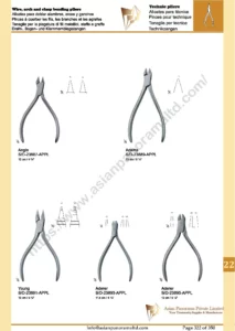 Wire, arch and clasp bending pliers, Technic pliers