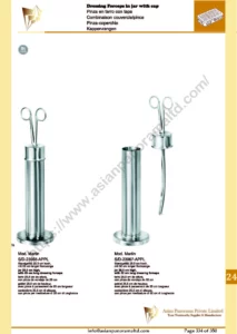 Dressing Forceps in jar with cap