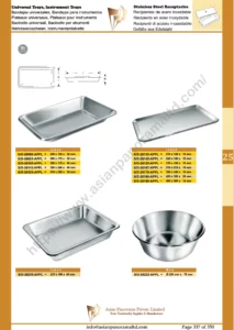 Stainless Steel Receptacles