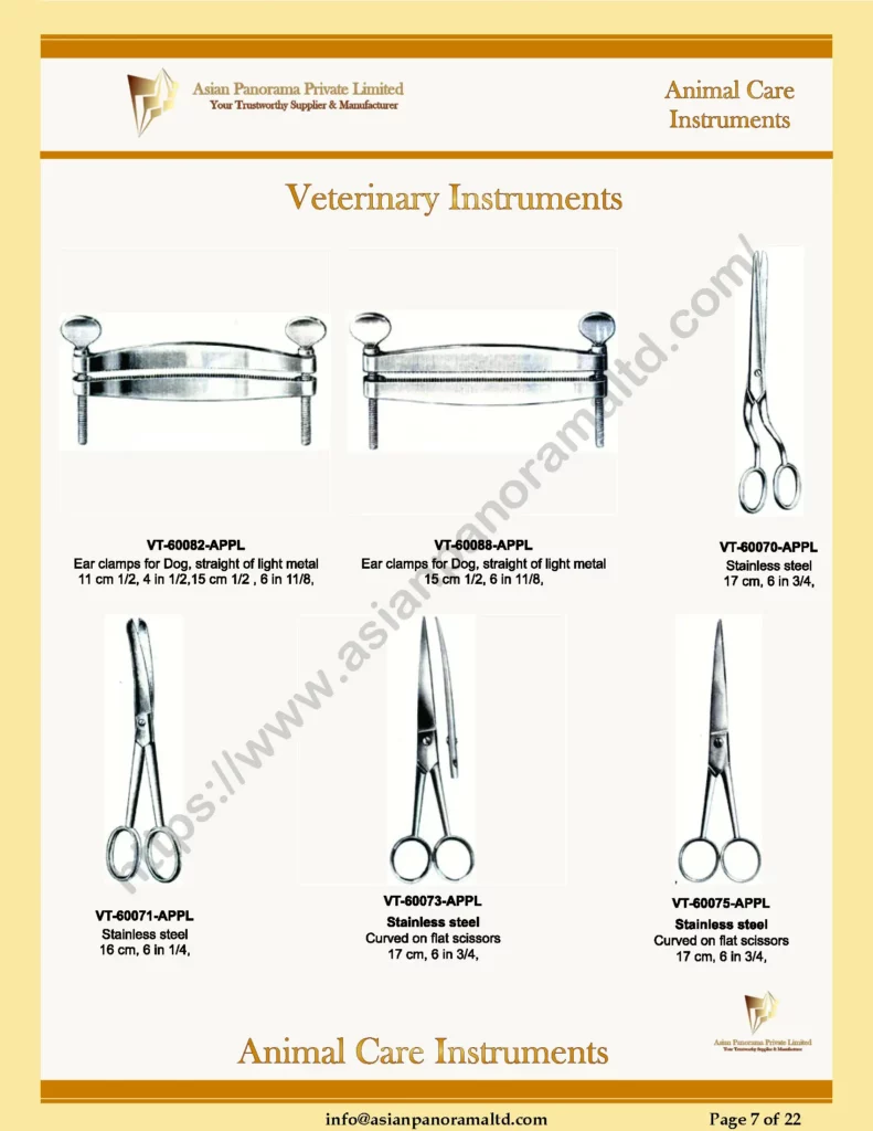 Animal Care Instruments by Asian Panorama Private Limited