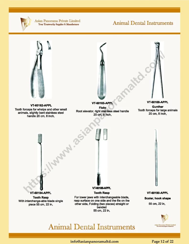 Animal Treatment Instruments by Asian Panorama Private Limited