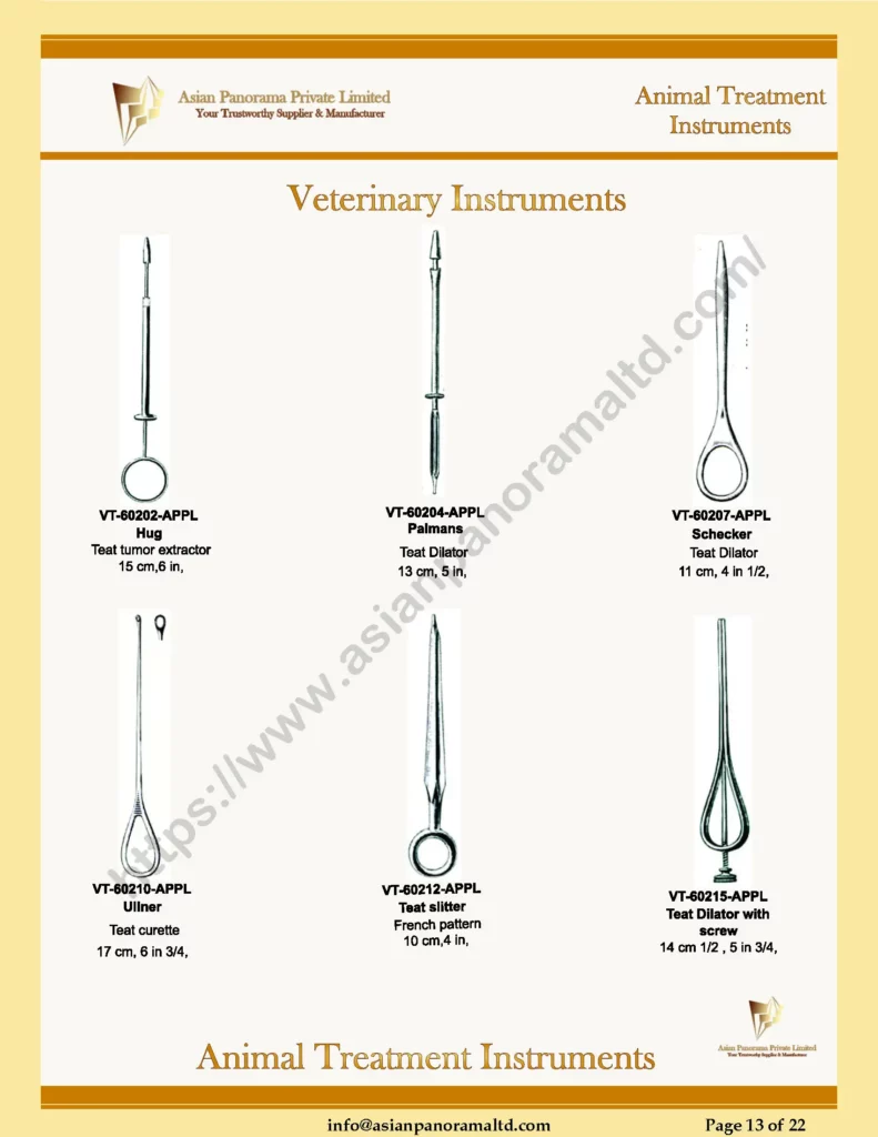 Animal Treatment Instruments by Asian Panorama Private Limited